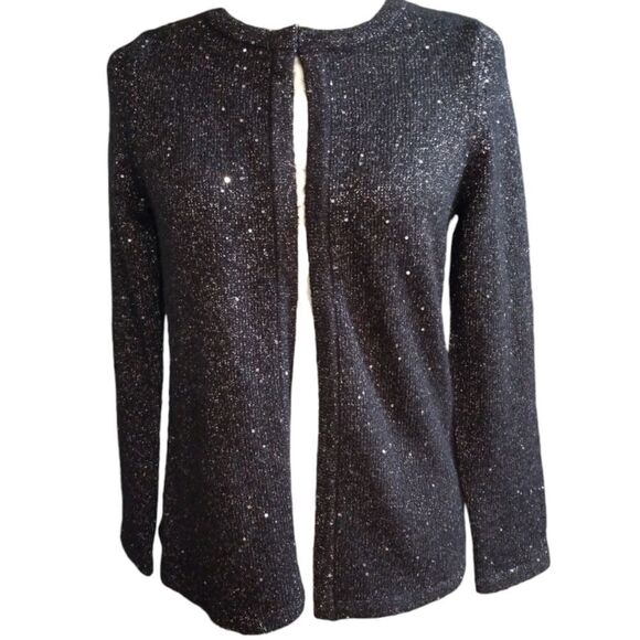 Chico's Cardigan Sequins Metallic Accent Size XS- S - Picture 6 of 6